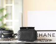 Chanel CC Mini Classic Backpack Carviar Silver Hardware In Black - 6