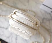 Chanel CC Mini Classic Backpack Carviar In White - 4