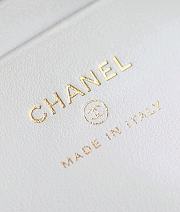 Chanel CC Mini Classic Backpack Carviar In White - 2