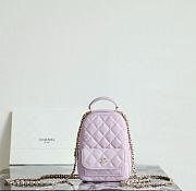 Chanel CC Mini Classic Backpack Carviar In Pink - 1