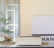 Chanel Top Handle Bag In White Size 18x14x3 cm - 6