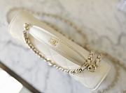 Chanel Top Handle Bag In White Size 18x14x3 cm - 4