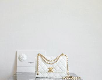 Chanel WOC Lambskin White Size 22x14.5x8 cm