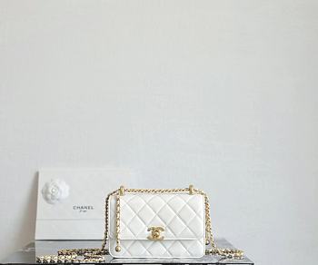 Chanel WOC Lambskin White Size 19x12x8 cm