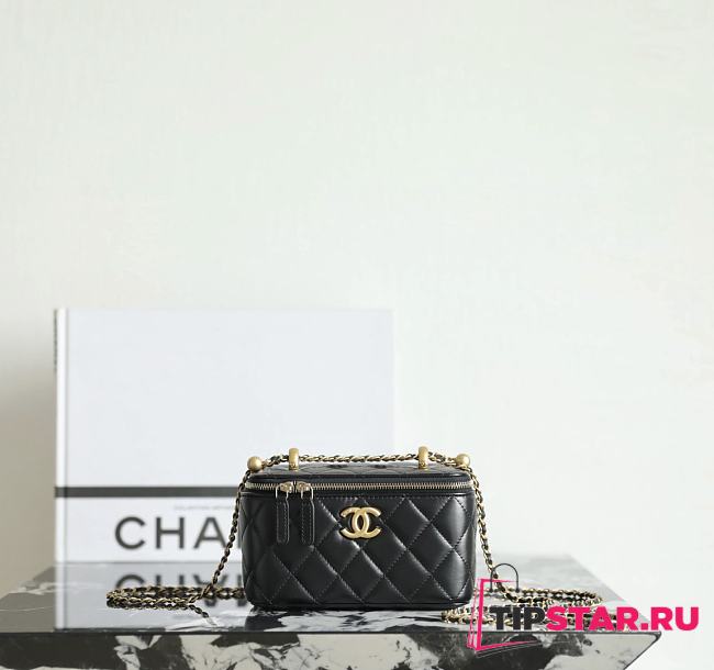 Chanel Mini Vanity Case In Black - 1