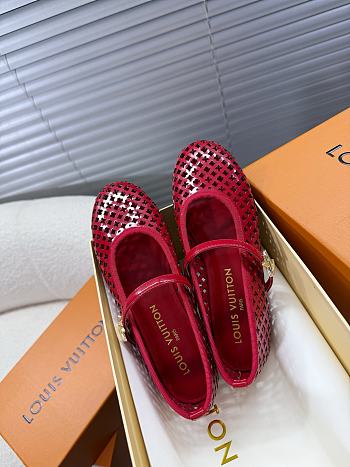 Louis Vuitton Romy Flat Ballerina Red