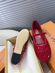 Louis Vuitton Romy Flat Ballerina Red - 5
