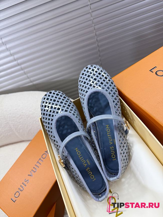 Louis Vuitton Romy Flat Ballerina Blue - 1