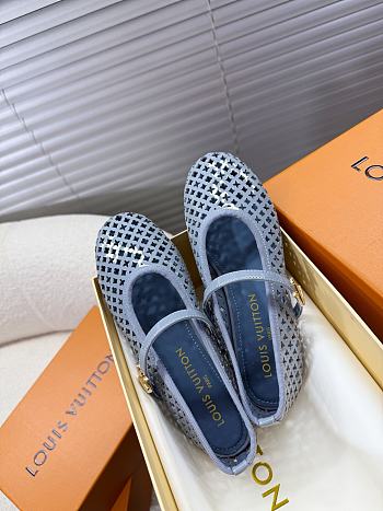 Louis Vuitton Romy Flat Ballerina Blue