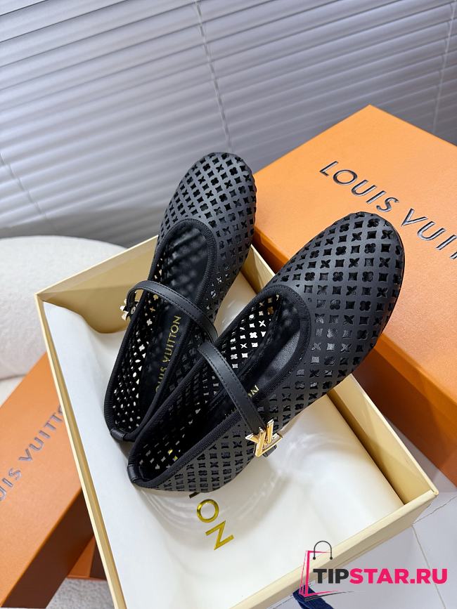 Louis Vuitton Romy Flat Ballerina Black - 1