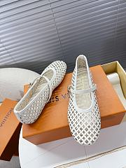 Louis Vuitton Romy Flat Ballerina Ecru White - 5