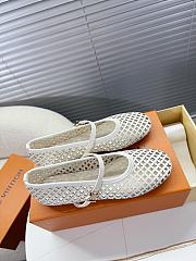 Louis Vuitton Romy Flat Ballerina Ecru White - 4
