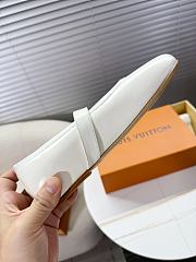 Louis Vuitton Leather Ballet Shoes In White - 6