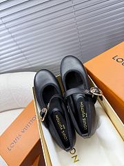 Louis Vuitton Leather Ballet Shoes In Black - 1