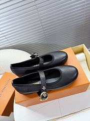 Louis Vuitton Leather Ballet Shoes In Black - 6