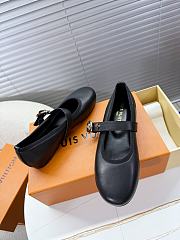 Louis Vuitton Leather Ballet Shoes In Black - 4