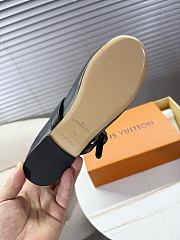 Louis Vuitton Leather Ballet Shoes In Black - 3