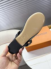 Louis Vuitton Ballet Shoes In Shiny Black - 6
