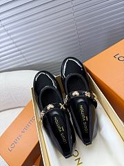 Louis Vuitton Ballet Shoes In Shiny Black - 3