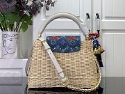 LV x TM Capucines Mini Rattan/Cowhide White - 4