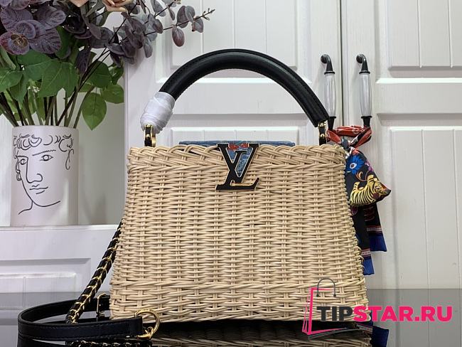 LV x TM Capucines BB Rattan/Cowhide Black - 1