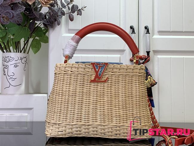 LV x TM Capucines BB Rattan/Cowhide Red - 1