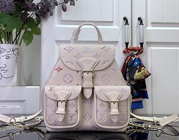 Louis Vuitton Backup Backpack Embossed cowhide Dream Cream Color