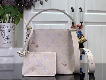 Louis Vuitton All In BB Embossed grained cowhide leather Dream Cream