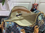 Louis Vuitton Keepall Bandoulière 50 Damier Marina Blue - 4