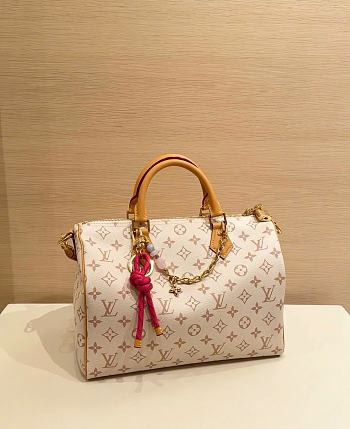 Louis Vuitton Speedy Soft 30 Lucky Monogram Dune/Pink M15108