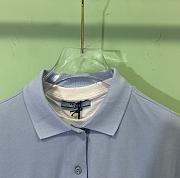 Prada Two-Piece Short-Sleeved POLO Shirt In Blue - 4