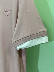 Prada Two-Piece Short-Sleeved POLO Shirt In Pink - 3
