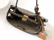 Fendi Peekaboo Soft Small Bag Green Leather Bag - 5