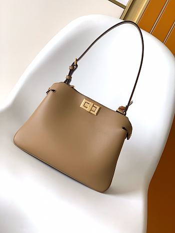 Fendi Peekaboo Soft Small Bag Cappuccino leather bag