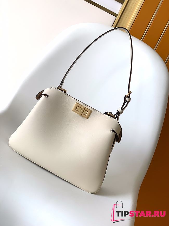Fendi Peekaboo Soft Small Bag Camellia leather bag - 1