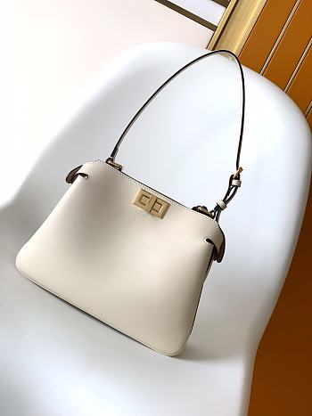 Fendi Peekaboo Soft Small Bag Camellia leather bag
