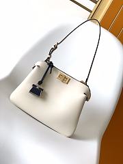 Fendi Peekaboo Soft Small Bag Camellia leather bag - 3