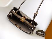 Fendi Peekaboo Soft Small Bag Light gray leather bag - 5