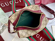 Gucci Mini GG handbag Burgundy and dark brown soft - 6