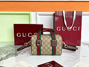 Gucci Mini GG handbag Beige and dark brown soft - 1
