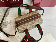 Gucci Mini GG handbag Beige and dark brown soft - 3