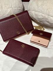 Gucci GG Marmont wallet on chain Rosso Ancora red and pink leather - 6