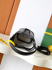 Goyard Petit Flot Mini – Bucket Bag Chevron Canvas In Black - 4