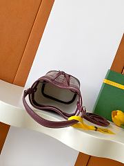 Goyard Petit Flot Mini – Bucket Bag Chevron Canvas In Burgundy - 6