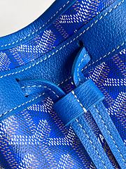 Goyard Petit Flot Mini – Bucket Bag Chevron Canvas In Blue - 2
