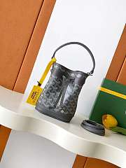 Goyard Petit Flot Mini – Bucket Bag Chevron Canvas In Gray - 6