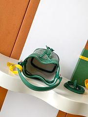 Goyard Petit Flot Mini – Bucket Bag Chevron Canvas In Green - 6