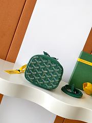 Goyard Petit Flot Mini – Bucket Bag Chevron Canvas In Green - 5