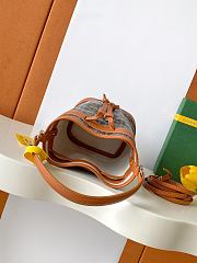 Goyard Petit Flot Mini – Bucket Bag Chevron Canvas In Brown - 4