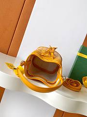 Goyard Petit Flot Mini – Bucket Bag Chevron Canvas In Yellow - 4